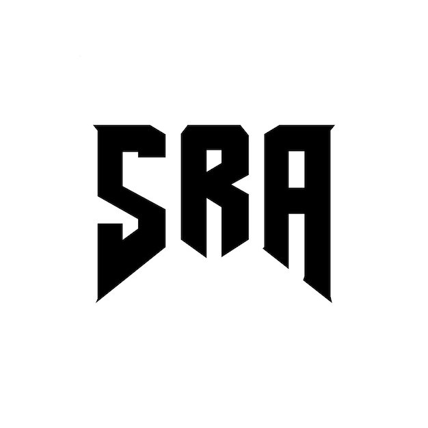 SRA letter logo ontwerp voor technologiebedrijf SRA logo ontwerp zwarte en witte kleurencombinatie SRA logo SRA vector SRA ontwerp SRA icoon SRA alfabet SRA typografie logo ontwerp