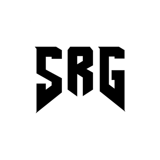 SRG letter logo ontwerp voor technologiebedrijf SRG logo ontwerp zwarte en witte kleurencombinatie SRG logo SRG vector SRG ontwerp SRG icoon SRG alfabet SRG typografie logo ontwerp