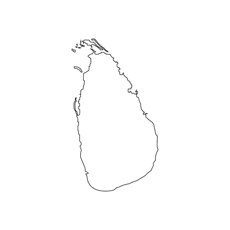 Vector sri lanka map icon