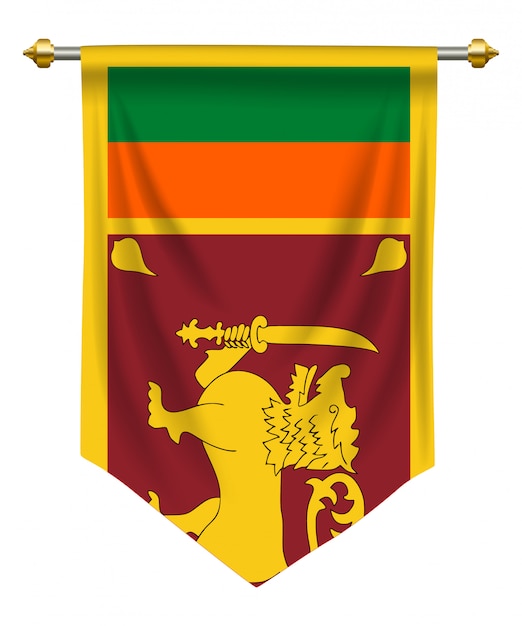 Vector sri lanka pennant