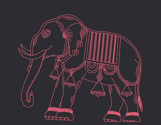 Sri lankan elephant motif