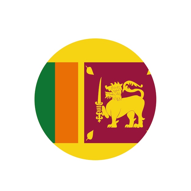 Vector sri lankan flag vector icon