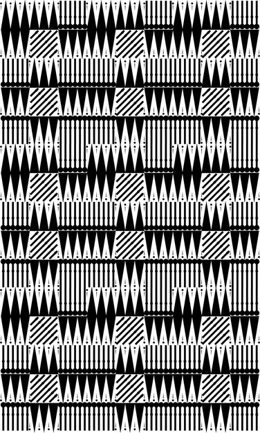 ベクトル スリランカのモチーフ パターン デザイン ベクトル イラスト 黒と白