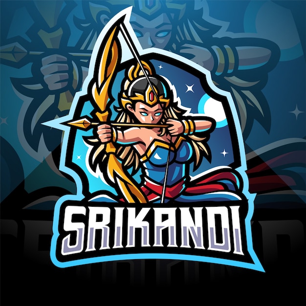 Srikandi Esport 마스코트 로고 디자인