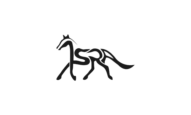 srp paard logo ontwerp