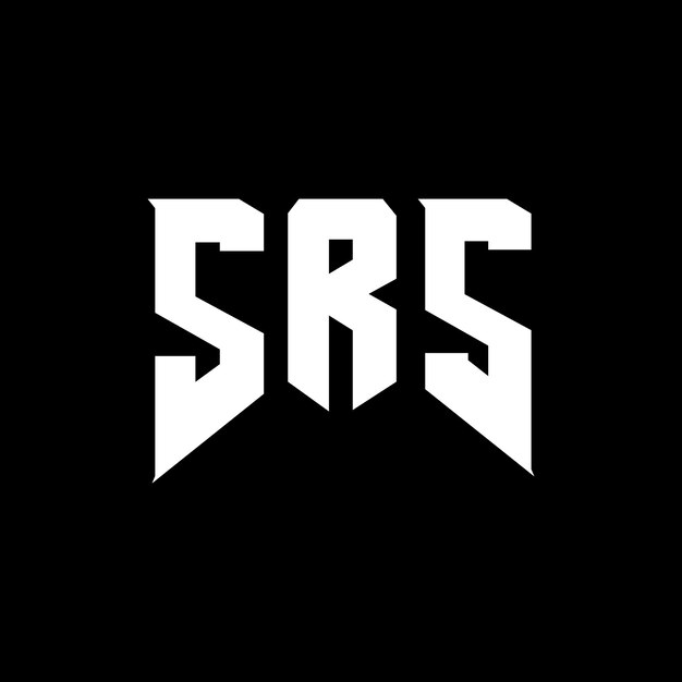 SRS letter logo ontwerp voor technologiebedrijf SRS logo ontwerp zwarte en witte kleurencombinatie SRS logo SRS vector SRS ontwerp SRS icoon SRS alfabet SRS typografie logo ontwerp