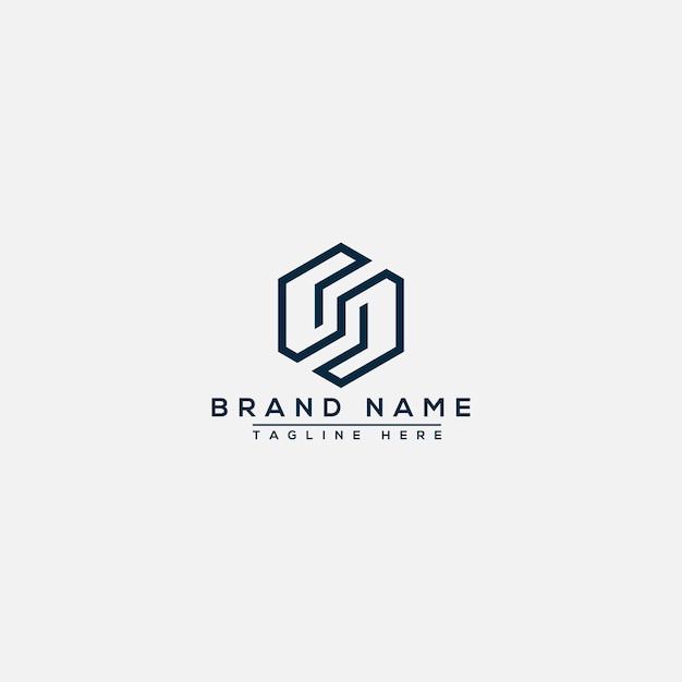 Элемент векторного графического брендинга шаблона логотипа SS