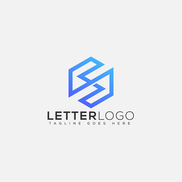 SS Logo Design Template Vector Graphic Branding Element