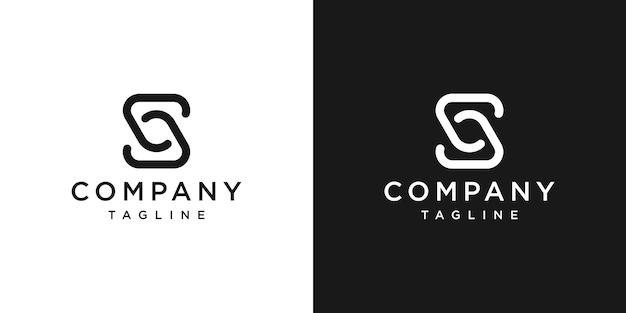 SS monogram logo icon symbol template