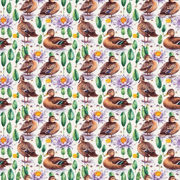 Vector ssbird seamless pattern20