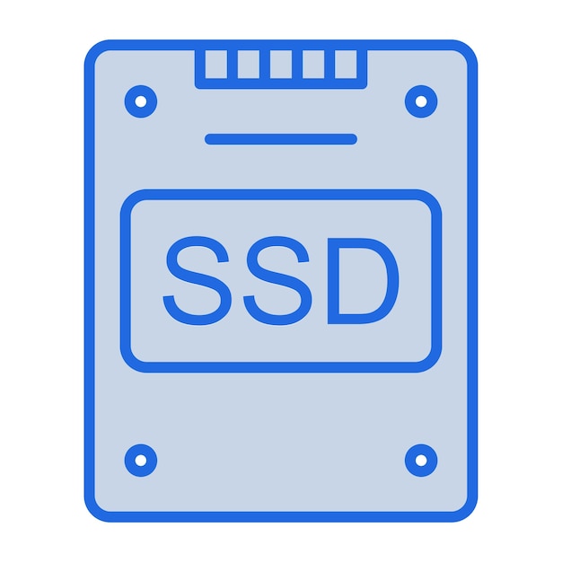 ベクトル ssd ブルートーンイラスト