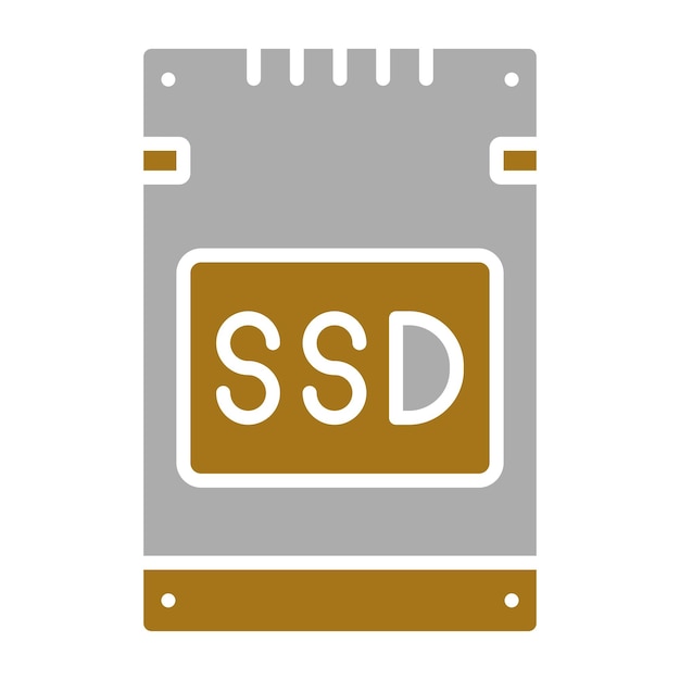 Vector ssd card icon style