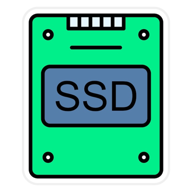 Ssd 아이콘 터 이미지는 컴퓨터 및 하드웨어에 사용할 수 있습니다.