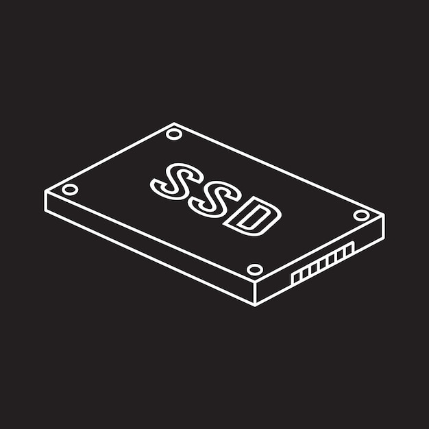 Vector ssd icoon vector