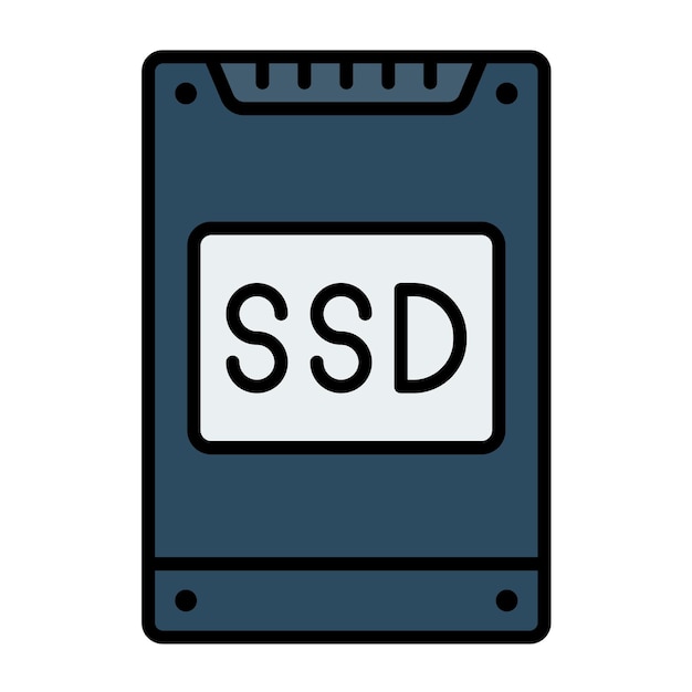 Vector ssd vector illustratie stijl