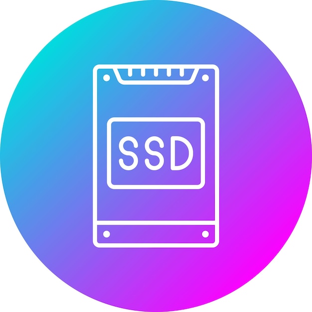 Ssd vector pictogram Kan worden gebruikt voor Computer en Hardware pictogram