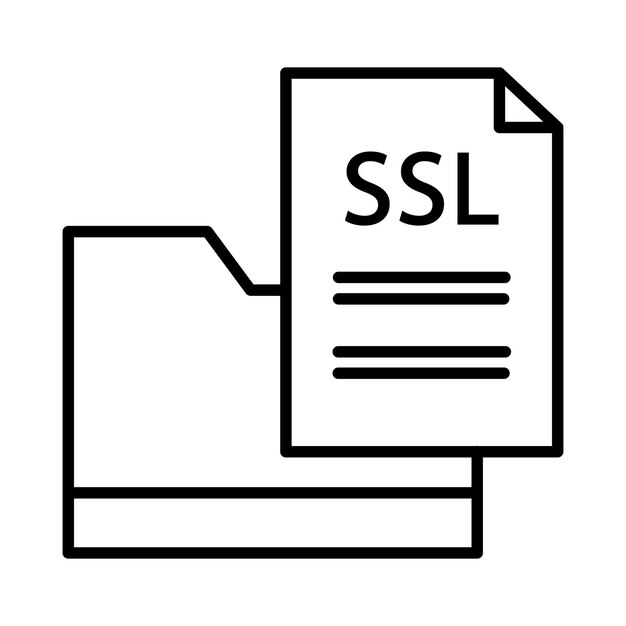 ssl file line illustration