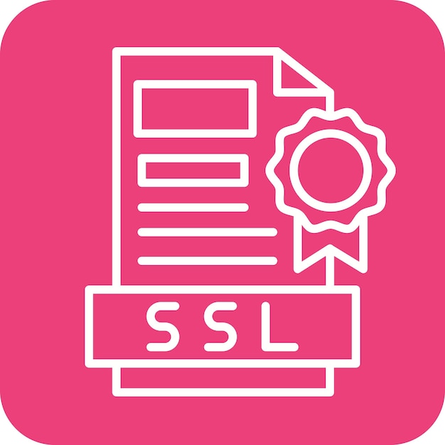 Vector ssl file vector icon can be used for coding and development iconset