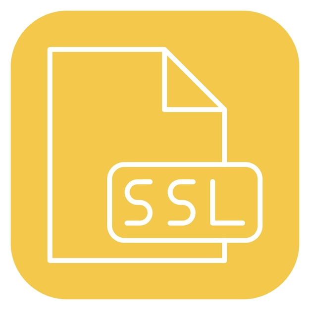 SSL ファイルのベクトルイラスト
