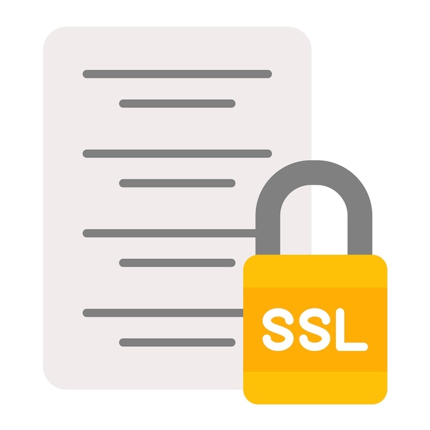 Illustrazione ssl flat