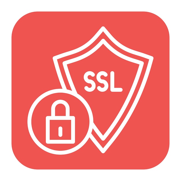 Векторное изображение значка SSL может быть использовано для онлайн-магазина