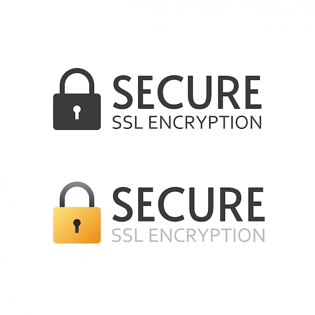 Ssl secure certificate vector icon black and white sign or safe encrypted payment symbol