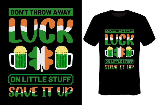 Vector st. paddy's day t-shirtontwerp