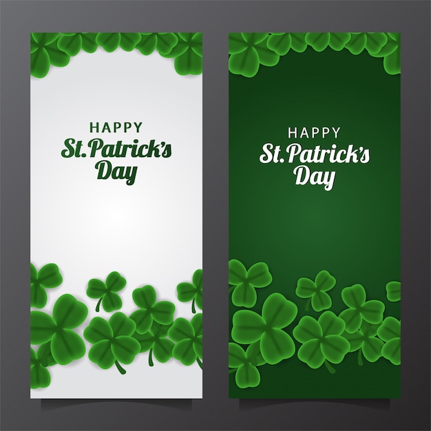 St. patrick dag bannersjabloon