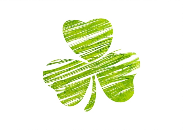 st patrick day abstract background with grunge shamrock leaf