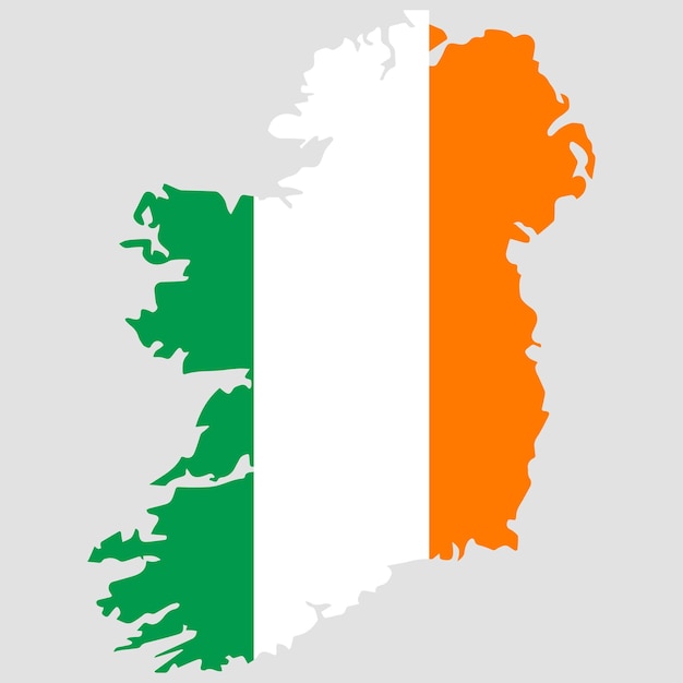 St Patrick Day Map of Ireland