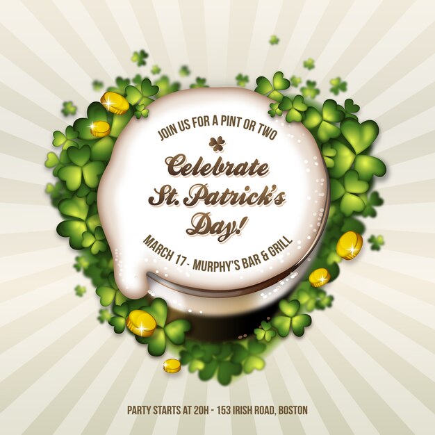 St. patrick's background design