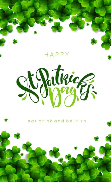 St Patrick's day banner ontwerp vector eps10