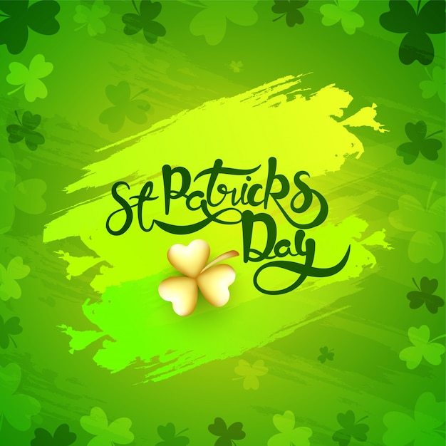 St. Patrick's Day celebration background.