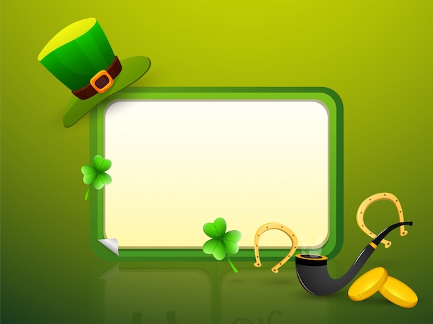 St. Patrick's Day celebration background.