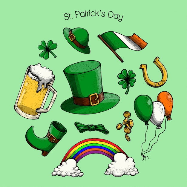 St. Patrick's Day Elements, Illustration