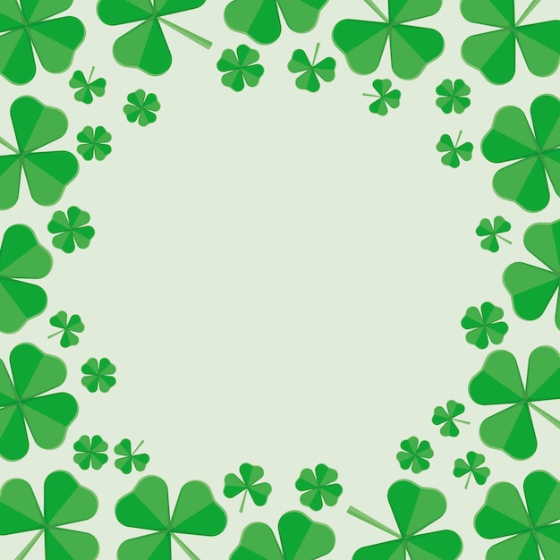 St.Patrick&#39;s Day frame van groene klaver