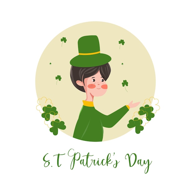 St Patrick's Day greeting vector illustration