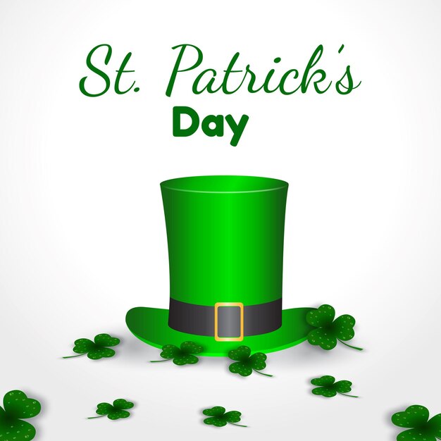 st patrick's day groen st patrick's day flyer sjabloon vector illustratie ontwerp