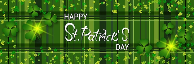 St.patrick's day horizontal vector banner template