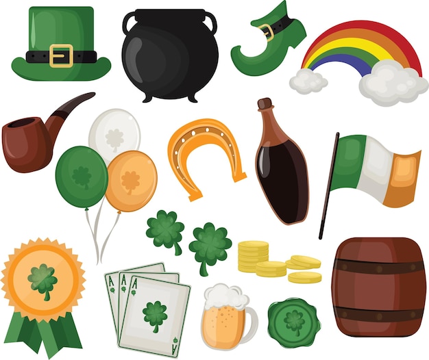 Vector st patrick's day icon pack