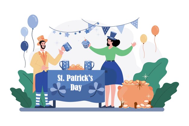 St Patrick's Day Illustration concept