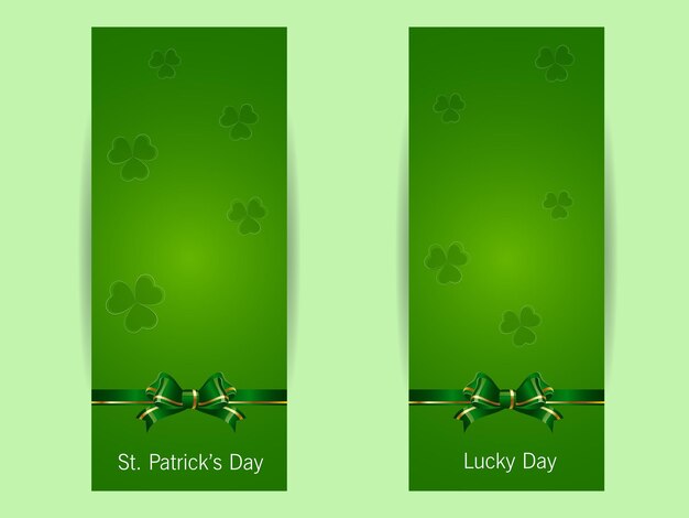 Vector st. patrick's day-kaart met pot met goud en groene hoed.