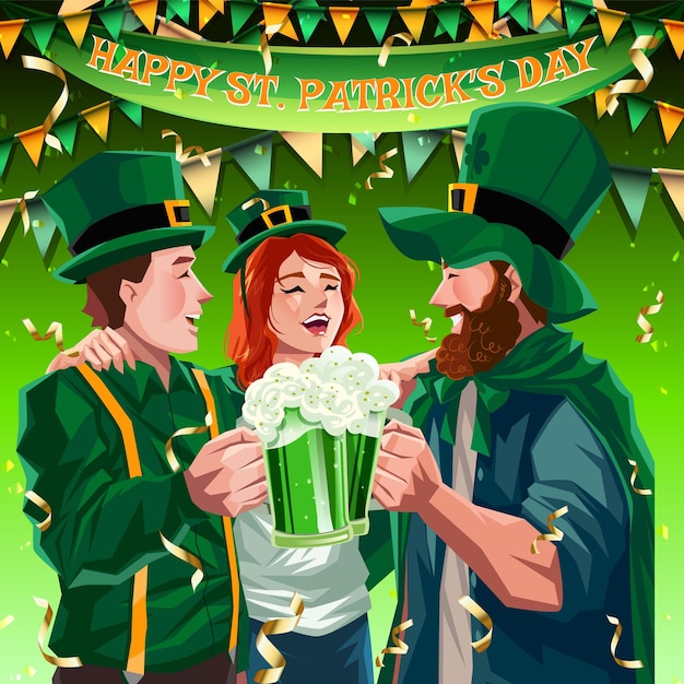 St patrick's day party festival concept