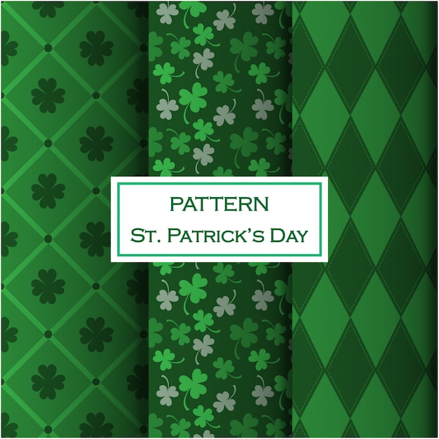 St. Patrick's Day patroon ingesteld