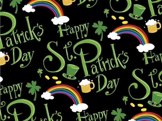 St.patrick's day patroon vector.