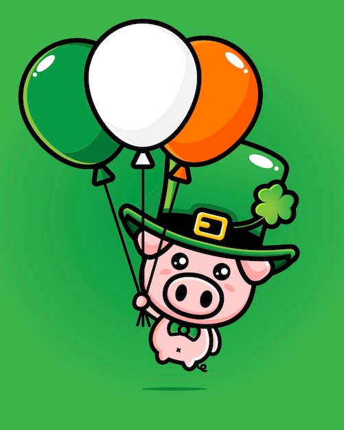 St. Patrick's Day Pig Kabouter