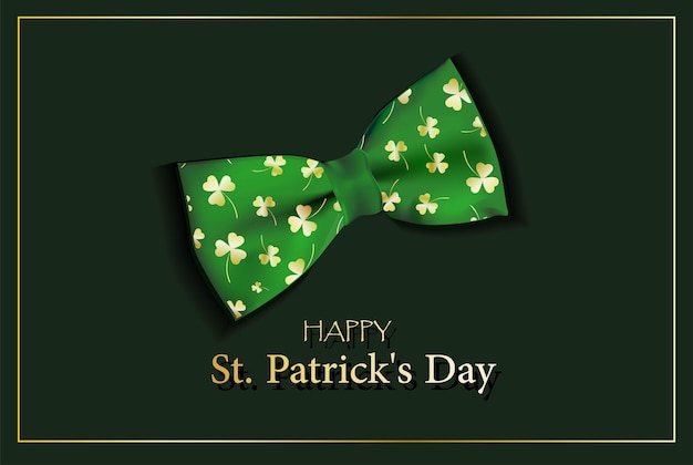 St Patrick's Day Poster Claw butterfly design elements with clover