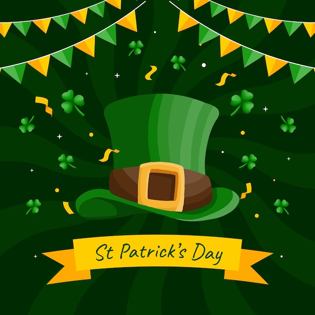 st patrick's day poster illustration