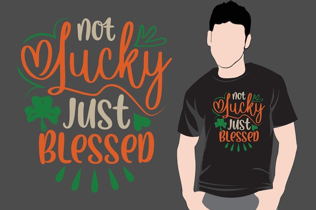 St Patrick's day quotes typography tshirt design Illustration for print