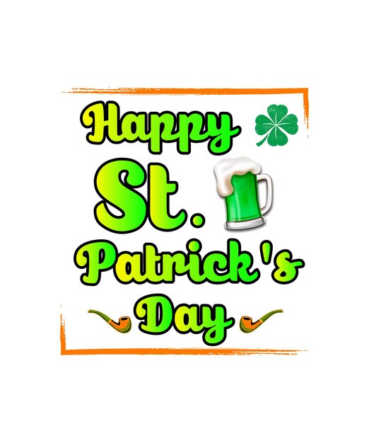 Vector st. patrick's day social media post & t-shirt design